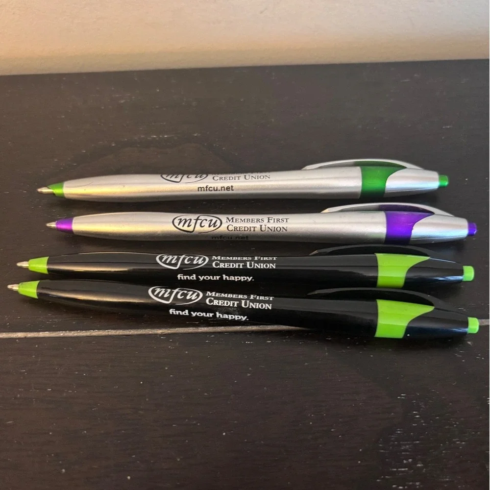 Members First Credit Union‎ | MFCU Pens | Set of 4 | Promotional | Two Working